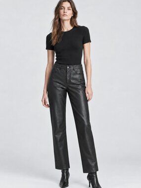 Tribal Faux Leather Pants